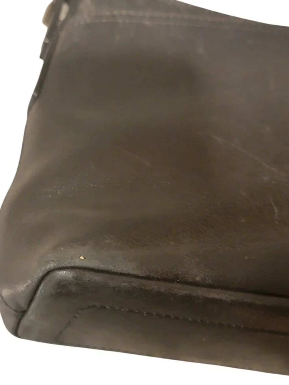 Vintage Coach Black Leather Legacy Slim Shoulder Bag 9861 Baguette Y2K